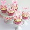 Pink Bow Cupcake Toppers, Pink Bow Coquette Birthday Cake Decorations for Birthday Baby Shower Pink Bow Theme Party Decor (36)